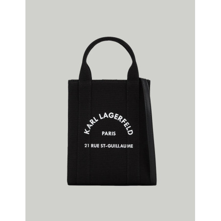 BOLSO KARL LAGERFED RSG SQUARE SMALL TOTE NEGRO