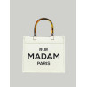 BOLSO RUE MADAM PARIS ICON MINI TOTE BLANCO