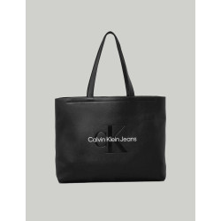BOLSO CALVIN KLEIN SCULPTED SLIM TOTE34 MONO NEGRO