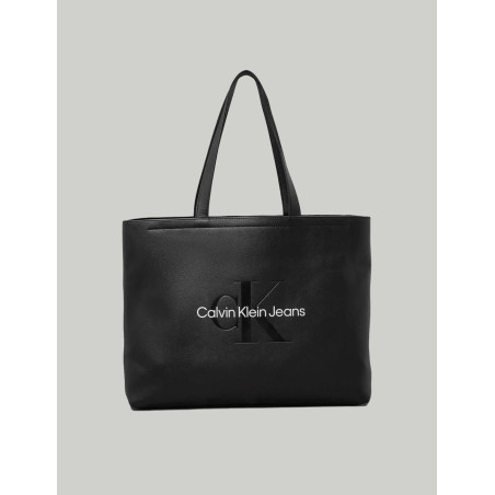 BOLSO CALVIN KLEIN SCULPTED SLIM TOTE34 MONO NEGRO