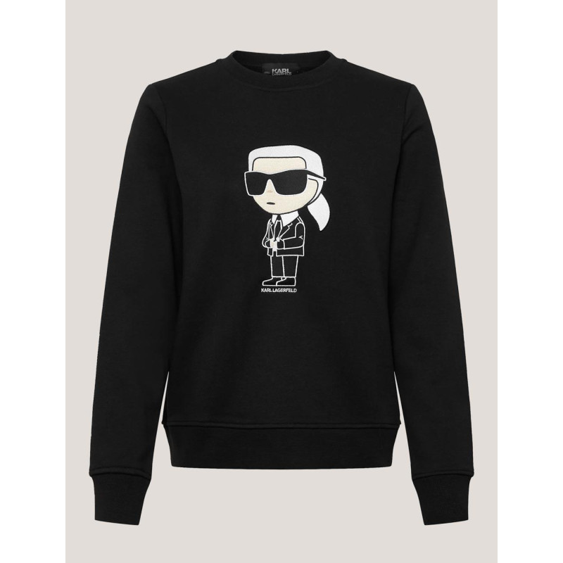 SUDADERA KARL LAGERFED IKONIK 2.0 SWEARTSHIRT NEGRO