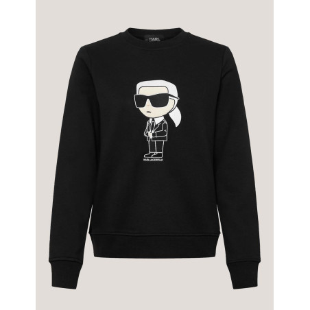 SUDADERA KARL LAGERFED IKONIK 2.0 SWEARTSHIRT NEGRO