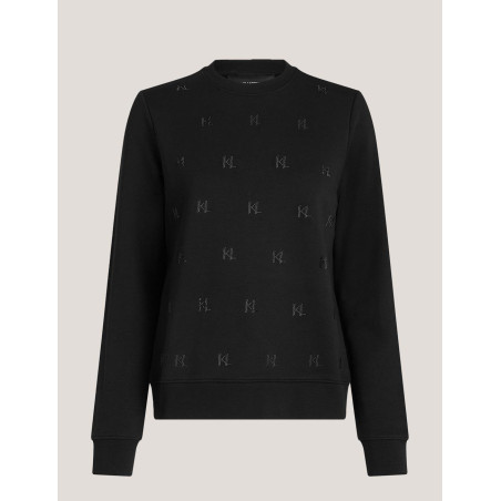 SUDADERA KARL LAGERFED KL RHINESTONE SWEARTSHIRT NEGRO