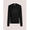 SUDADERA KARL LAGERFELD BOUCLE PROFILE SWEATSHIRT NEGRO