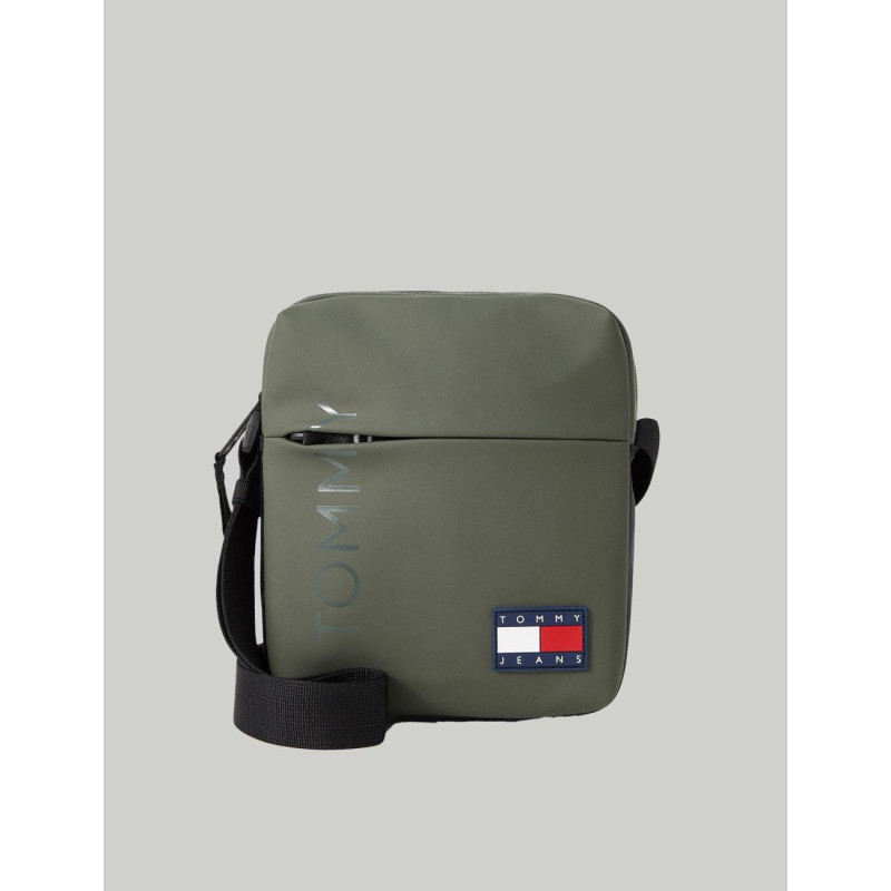 BANDOLERA TOMMY HILFIGER TJM DAILY + REPORTER VERDE
