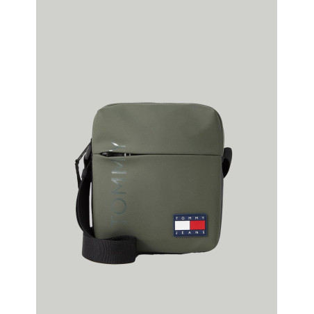 BANDOLERA TOMMY HILFIGER TJM DAILY + REPORTER VERDE