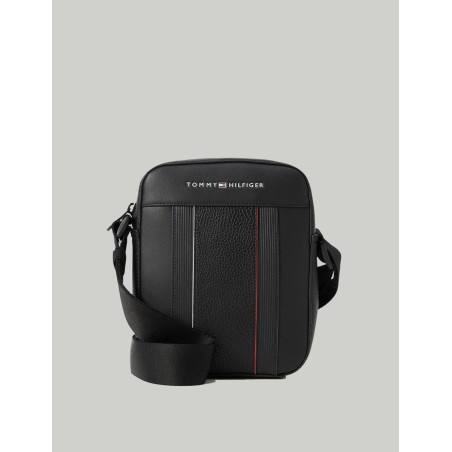 BANDOLERA TOMMY HILFIGER TH FOUNDATION MINIREPORTER NEGRO