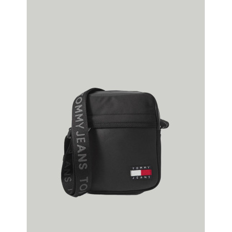 BANDOLERA TOMMY HILFIGER TJM DAILY ELEVATED REPORTER NEGRO