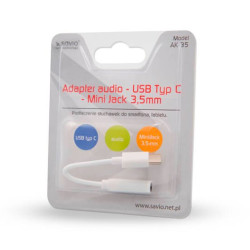 ADAPTADOR USB C A JACK 35 SAVIO AK 35 WHITE