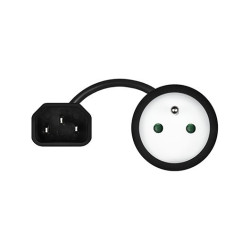 ADAPTADOR DE CORRIENTE SAVIO IEC C14 A CEE 7 5E