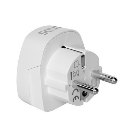 ADAPTADOR ENCHUFE VIAJE UK A ESPANA SAVIO AP 02