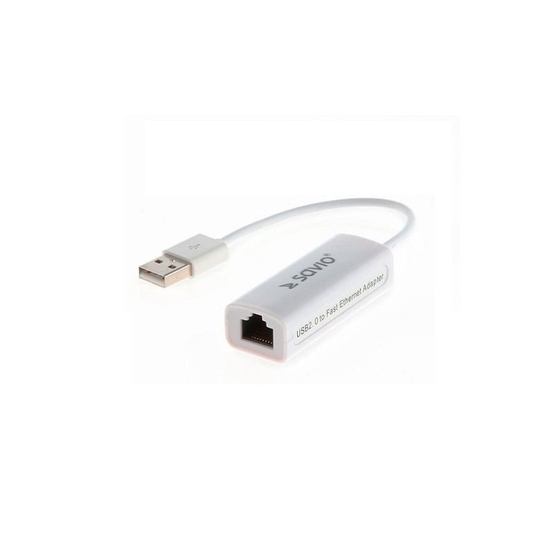 ADAPTADOR USB 20 A ETHERNET RJ45 SAVIO CL 24