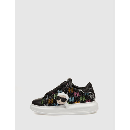 ZAPATILLA KARL LAGERFED KAPRI NFT PENDANT RHINESTONES NEGRO