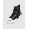 ZAPATILLA ABOTINADA KARL LAGERFELD KAMPUS MAX III TWIN NFT HI LACE  NEGRO