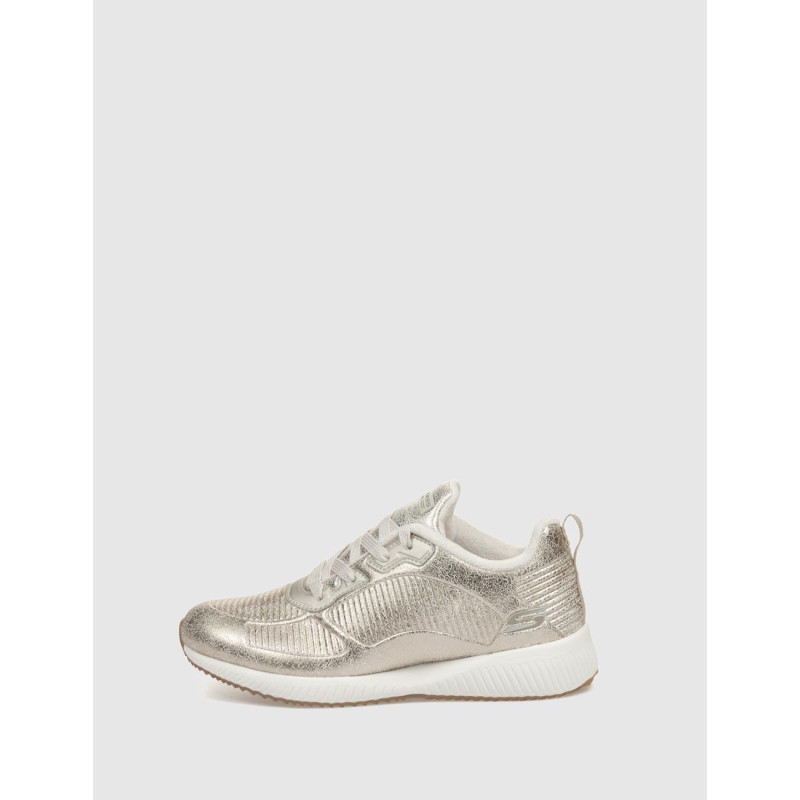 ZAPATILLA SKECHERS BOBS SPORT SQUAD-SPARKLE LIFE PLATINO
