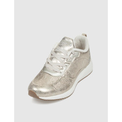 ZAPATILLA SKECHERS BOBS SPORT SQUAD-SPARKLE LIFE PLATINO