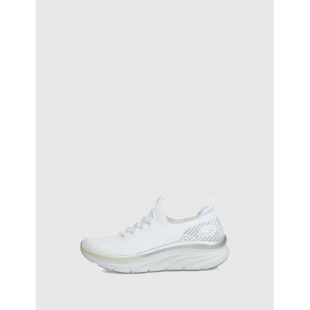 ZAPATILLA SKECHERS RELAXED FIT: D'LUX WALKER - LET IT GLOW BLANCO