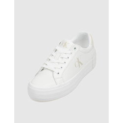 ZAPATILLA CALVIN KLEIN VULC FLATFORM LOW MG LTH BLANCO