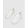 ZAPATILLA CALVIN KLEIN VULC FLATFORM LOW MG LTH BLANCO
