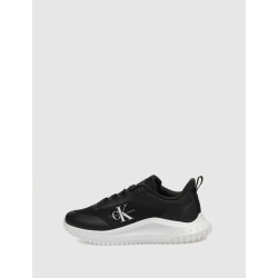 ZAPATILLA CALVIN KLEIN EVA RUNNER LOW LACE MIX ML WN NEGRO