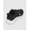 ZAPATILLA CALVIN KLEIN EVA RUNNER LOW LACE MIX ML WN NEGRO