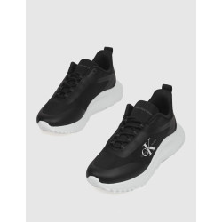 ZAPATILLA CALVIN KLEIN EVA RUNNER LOW LACE MIX ML WN NEGRO