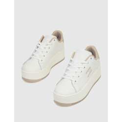 ZAPATILLA TOMMY HILFIGER TJW FLATFORM ESS BLANCO/GRIS