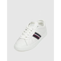 ZAPATILLA TOMMY HILFIGER ICON COURT SNEAKERS STRIPES BLANCO
