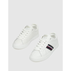 ZAPATILLA TOMMY HILFIGER ICON COURT SNEAKERS STRIPES BLANCO