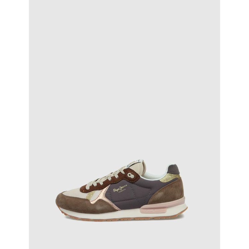 ZAPATILLA PEPE JEANS BRIT MIXT MARRÓN