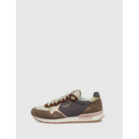 ZAPATILLA PEPE JEANS BRIT MIXT MARRÓN