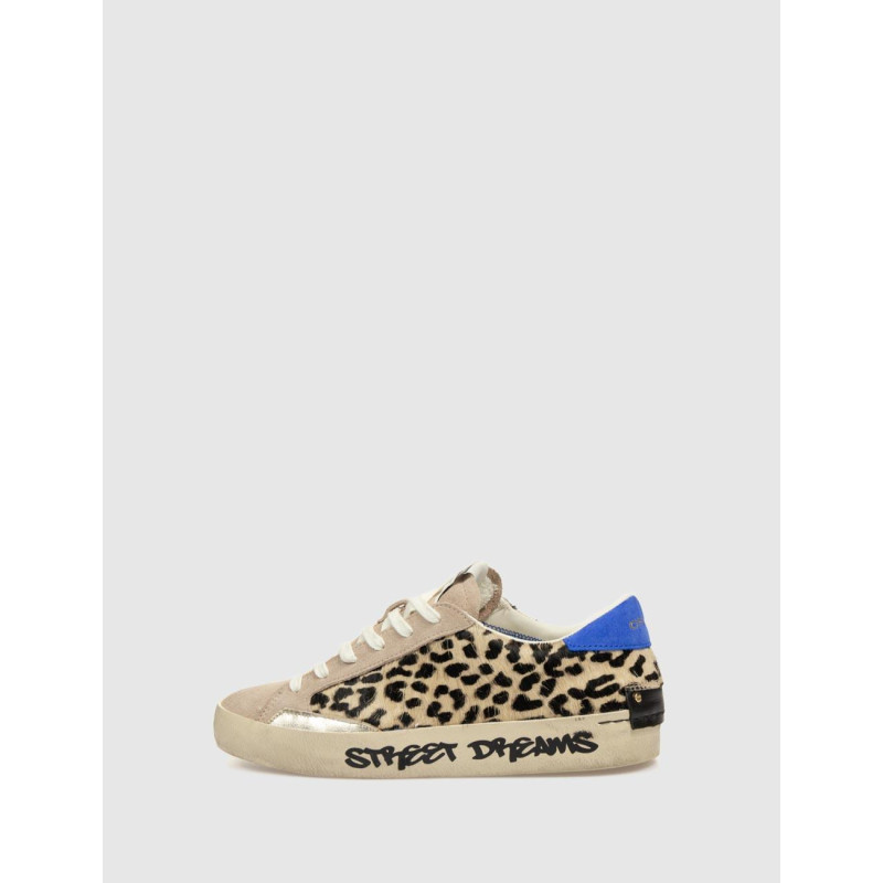 ZAPATILLA CRIME LONDON DISTRESSED LEOPARDO
