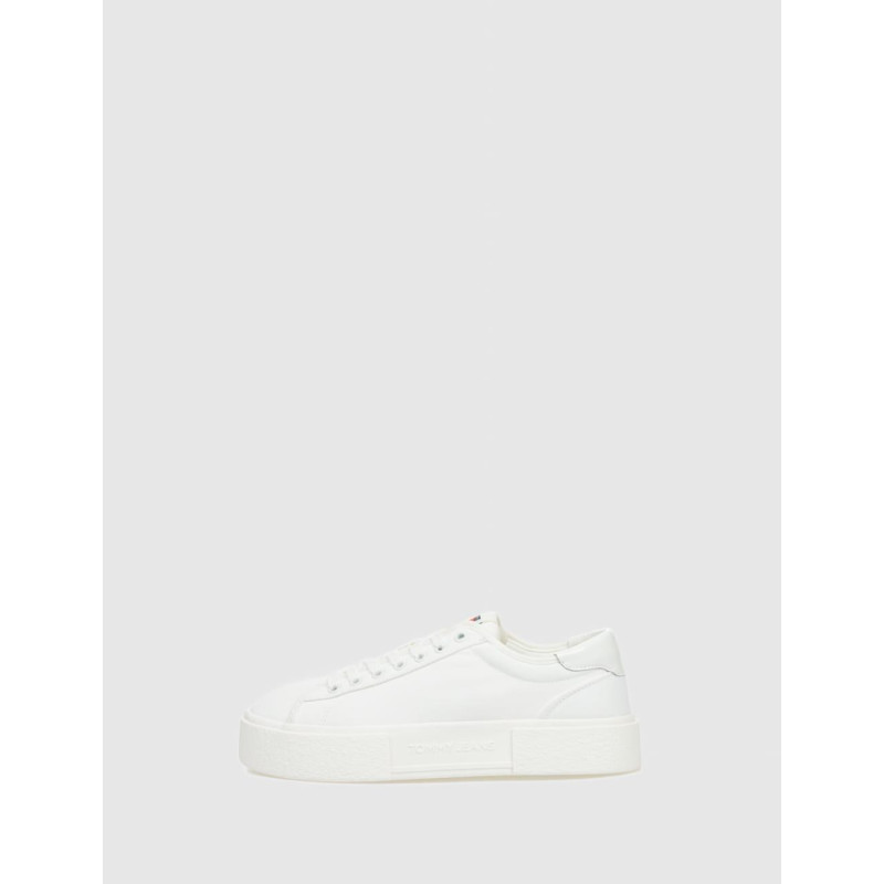 ZAPATILLA URBANA TOMMY HILFIGER TJW FOXING FLATFORM SNEAKER BLANCO