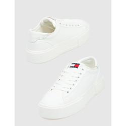 ZAPATILLA URBANA TOMMY HILFIGER TJW FOXING FLATFORM SNEAKER BLANCO