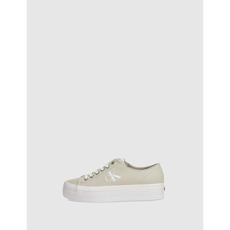 ZAPATILLA CALVIN KLEIN VULC FLATFORM ESSENTIAL MONO BEIG