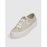 ZAPATILLA CALVIN KLEIN VULC FLATFORM ESSENTIAL MONO BEIG