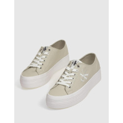 ZAPATILLA CALVIN KLEIN VULC FLATFORM ESSENTIAL MONO BEIG