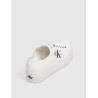 BAMBA CALVIN KLEIN VULC FLATFORM ESSENTIAL MONO BLANCO