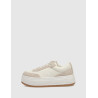 ZAPATILLA CALVIN KLEIN BOLD FLATF LOW LACE TUMB LTH BEIG