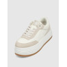 ZAPATILLA CALVIN KLEIN BOLD FLATF LOW LACE TUMB LTH BEIG