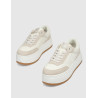 ZAPATILLA CALVIN KLEIN BOLD FLATF LOW LACE TUMB LTH BEIG