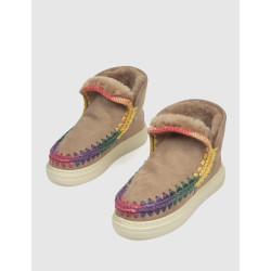 BOTÍN MOU SNEAKER BOLD RAIMBOW  TAUPE