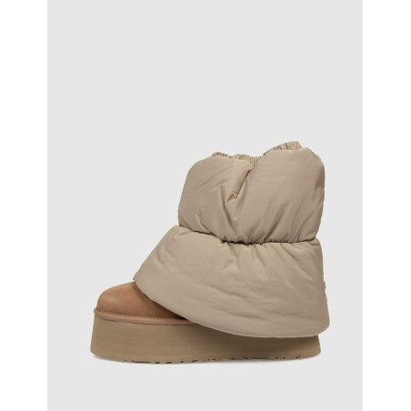 BOTÍN UGG CLASSIC MINI DIPPER PUFFER TAUPE