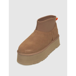 BOTÍN UGG CLASSIC MINI DIPPER PUFFER TAUPE