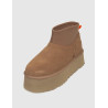 BOTÍN UGG CLASSIC MINI DIPPER PUFFER TAUPE