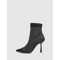 BOTÍN KARL LAGERFED PANDARA II STRETCH KNIT BOOT NEGRO