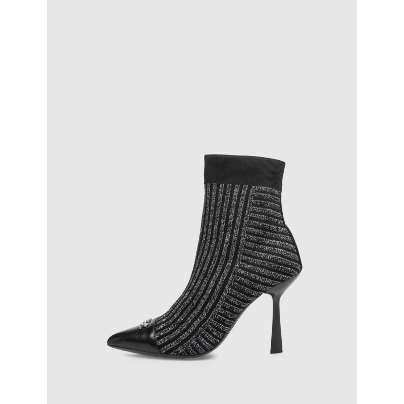 BOTÍN KARL LAGERFED PANDARA II STRETCH KNIT BOOT NEGRO