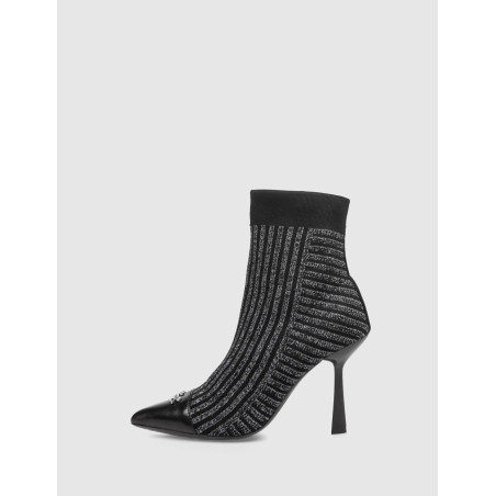 BOTÍN KARL LAGERFED PANDARA II STRETCH KNIT BOOT NEGRO