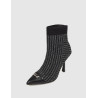 BOTÍN KARL LAGERFED PANDARA II STRETCH KNIT BOOT NEGRO