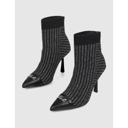 BOTÍN KARL LAGERFED PANDARA II STRETCH KNIT BOOT NEGRO